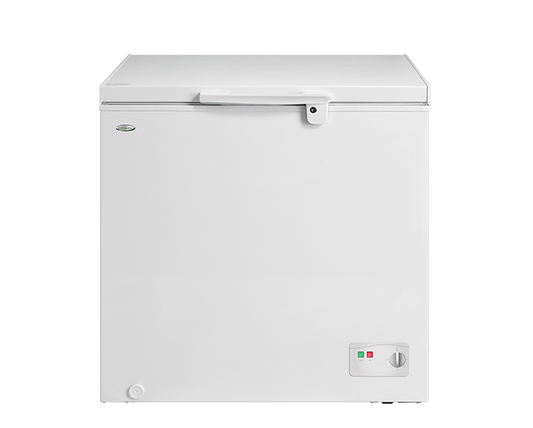 EVEREST 7.1 cu.ft. Chest Freezer|front temperature control|solid top door with glass sliding|aluminum inner cabinet|clean back design|LED light|handle with key lock|2.8ft.|32kg|ETCF071L/M