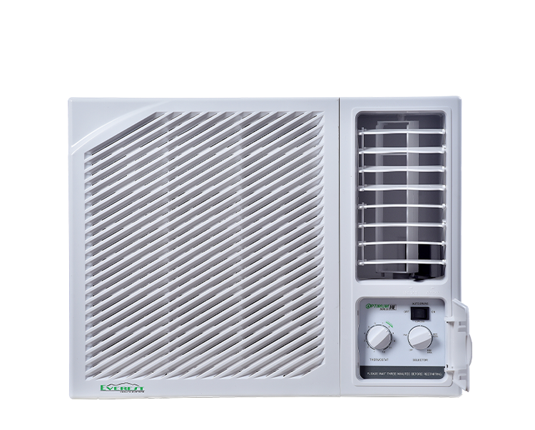 EVEREST 1.0HP Non Inverter Window Type Manual Aircon/ Fast Cooling/ Healthy Air Filter/ 12-18 sqm/ Dimension (L x W x H) 535x450x346mm/ 25.5kg/ Model: ETM10WDR3-HF