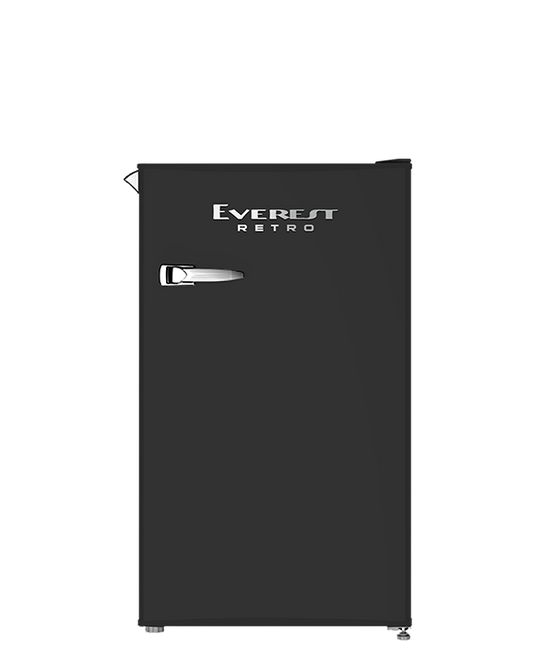 EVEREST 3.6 cu.ft. Retro Ref. Defrost| LED Light|Bottle Opener|Metallic Door Handle|2.7ft|19kg|ETPR125RE
