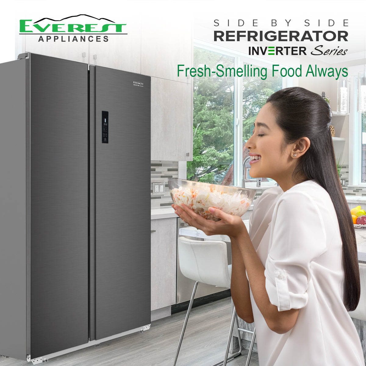 22.0 cu. ft Side by Side Inverter Series Refrigerator