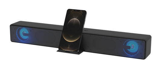 EVEREST Bluetooth Soundbar/5.1 Bluetooth Connection/ Usb Flash Reading/ Phone Holder/ Rgb Light/ 10W/ ETSB10W