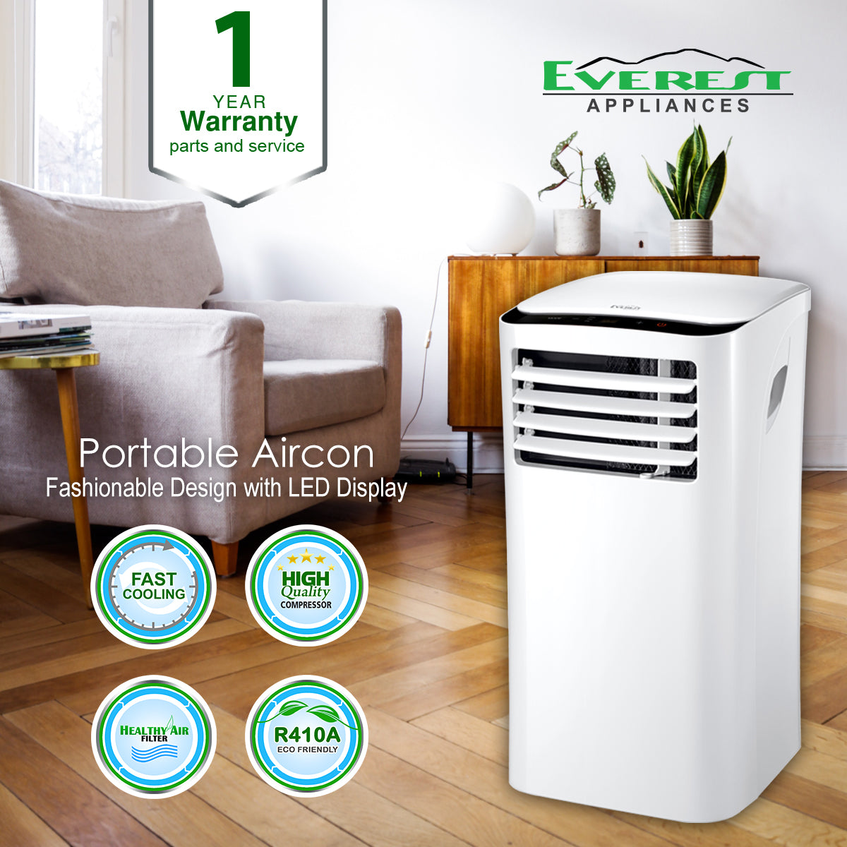 1.0 HP Portable Aircon With Remote