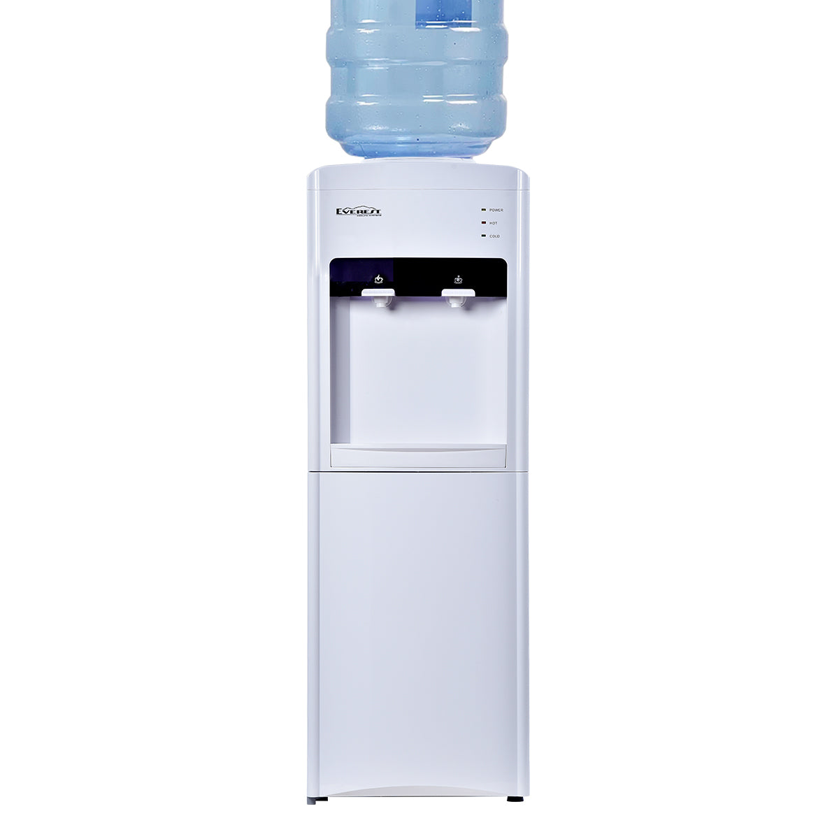 Hot and Cold Top Load Water Dispenser with Bottom Compartment