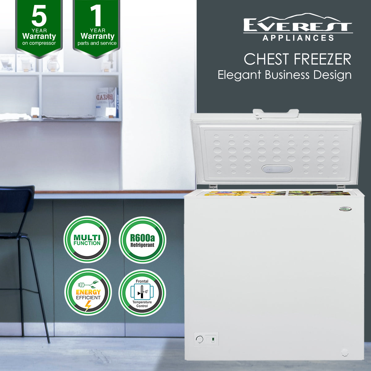 7.5 cu.ft Chest Freezer _ETCF075L/H