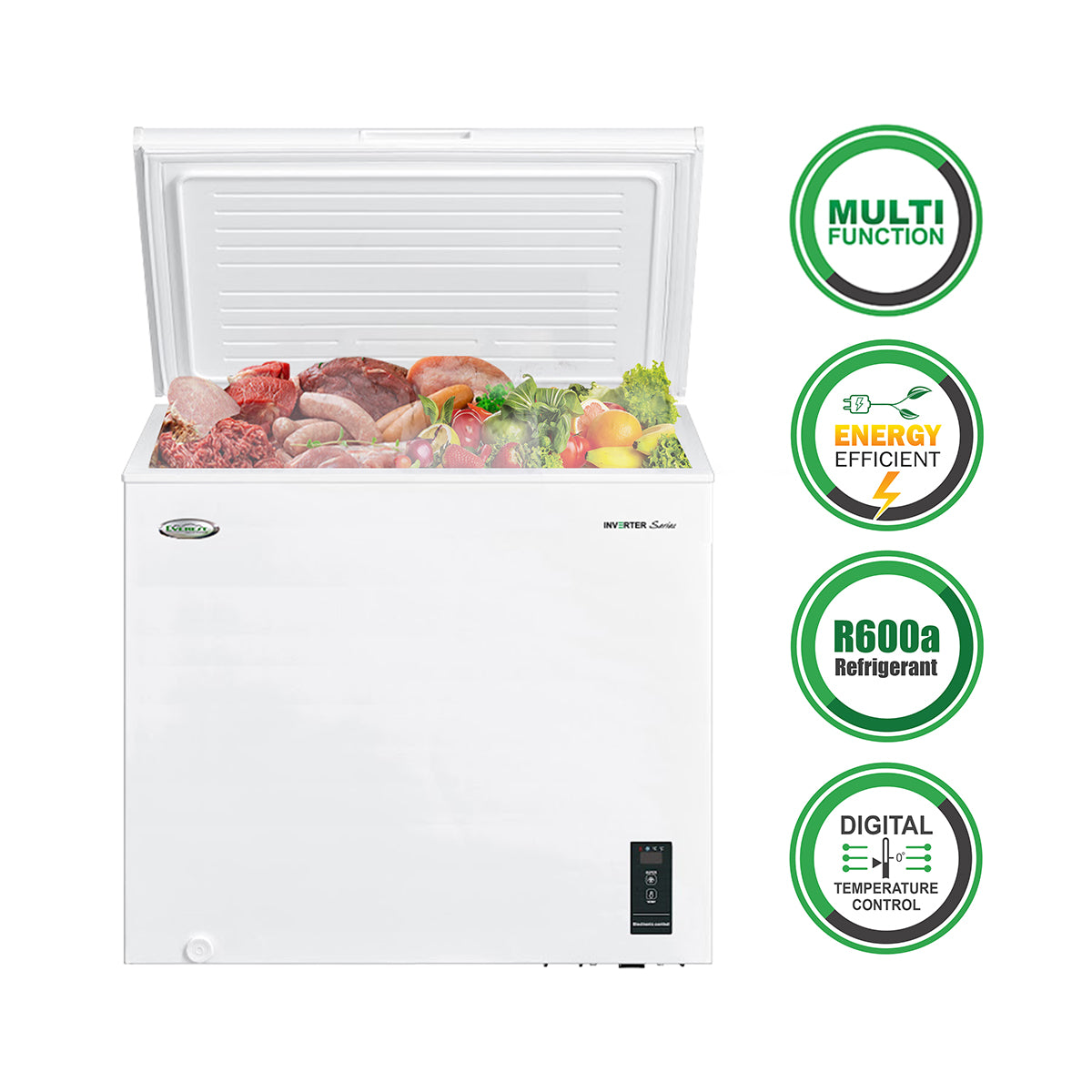 Everest Chest Freezer Inverter 7.6 cu.ft. - ETCF076IV/M