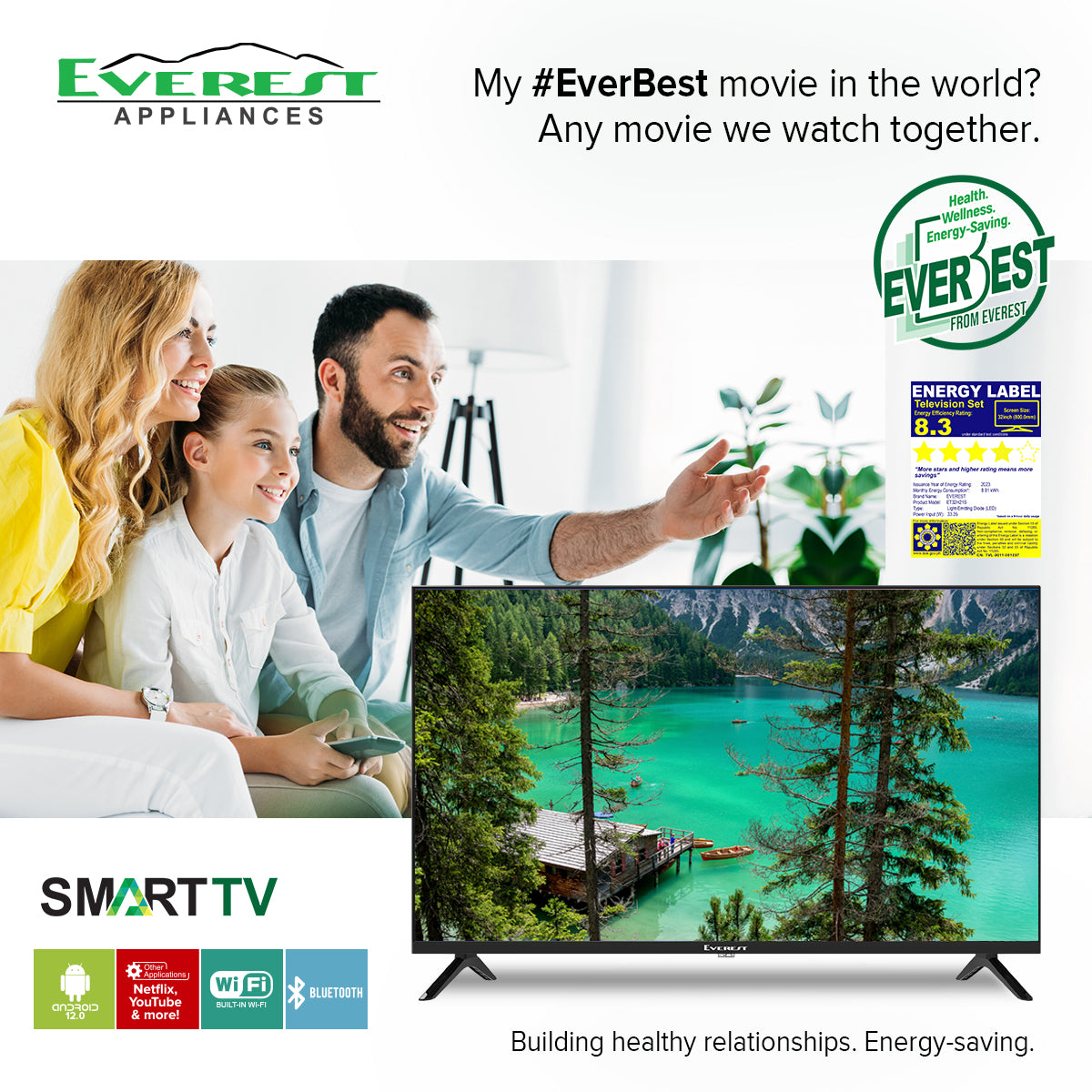 32" SMART TV, Android 12_ET32H21S