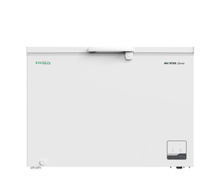11.0 cu.ft. Chest Freezer Inverter|digital temperature control|solid top door  with sliding glass|handle with key lock|energy efficient|fast cooling|clean back design|inner white cabinet|2.8ft.|38kg|ETCF110IV/C