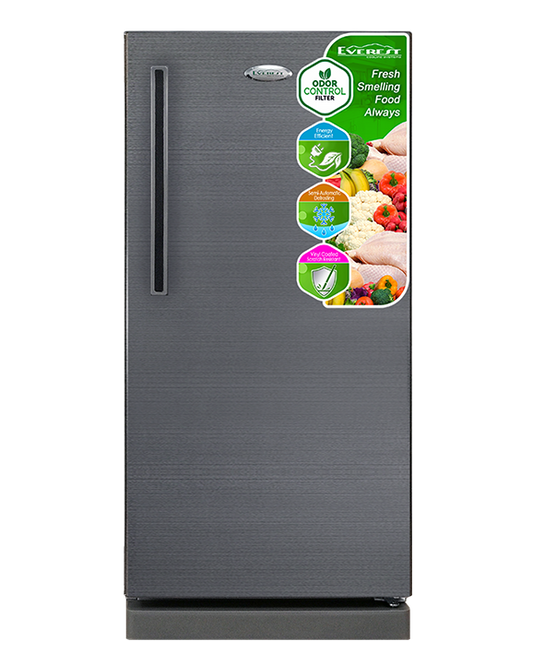 5.5 cu.ft. Single Door Refrigerator | semi-automatic defrosting | r600a refrigerant | vinyl coated|3.7ft|37kg|ETR196L