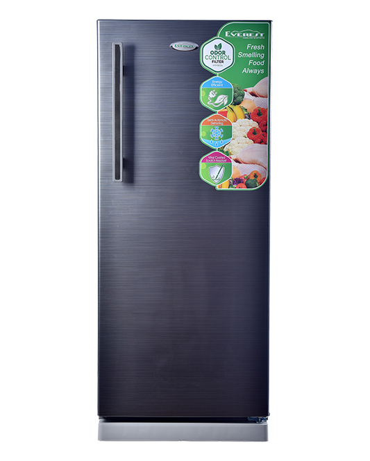 6.5 cu.ft. Single Door Refrigerator | semi automatic defrosting | chiller tray | easy grip handle | clean back design with adjustable front stand | silver color