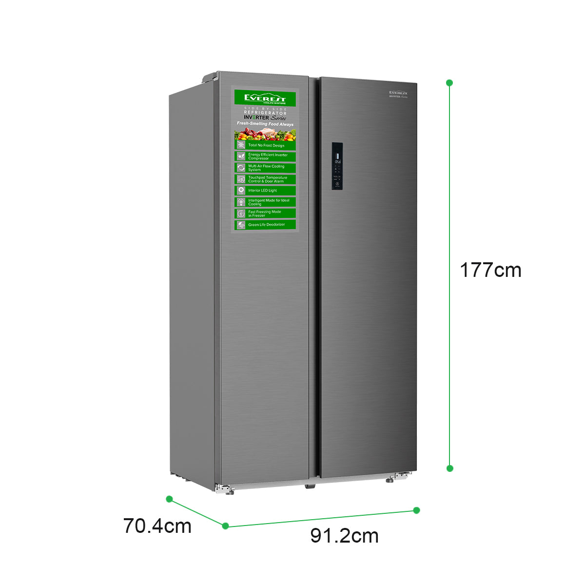 22.0 cu. ft Side by Side Inverter Series Refrigerator
