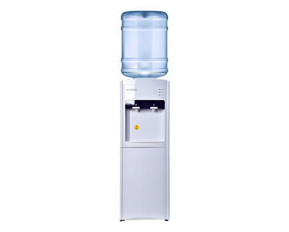 Hot and Cold Top Load Water Dispenser with Bottom Compartment