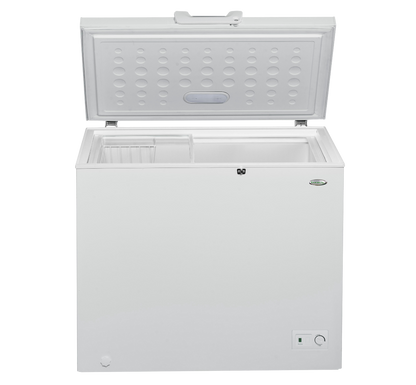 EVEREST 7.5 cu.ft. Chest Freezer|front temperature control|solid top door |clean inner cabinet|clean back design|LED light|handle with key lock| ETCF075L/H