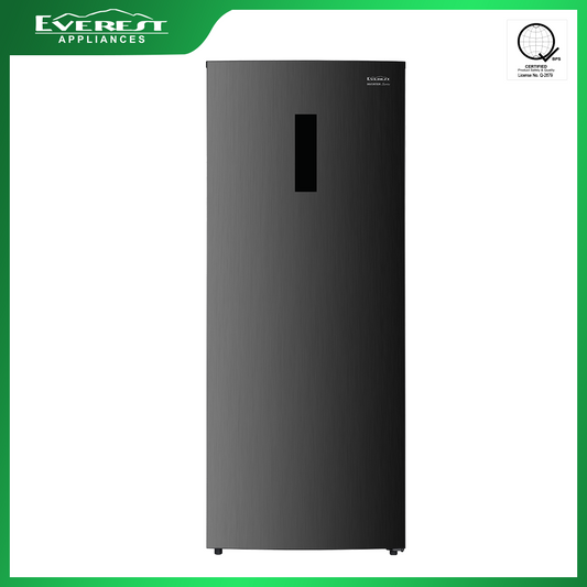 Everest Upright Freezer Dual Inverter | Total No Frost | Soft Touch Digital Display | Faster Freezing System | Temperature Sense Alarm | R600a Refrigerant | sky pOWER led lIGHT | ETUFN130DIV