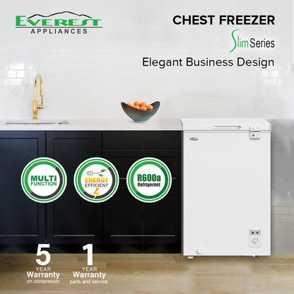 Everest Chest Freezer 4.0 cu. ft.  - ETCF04S/C