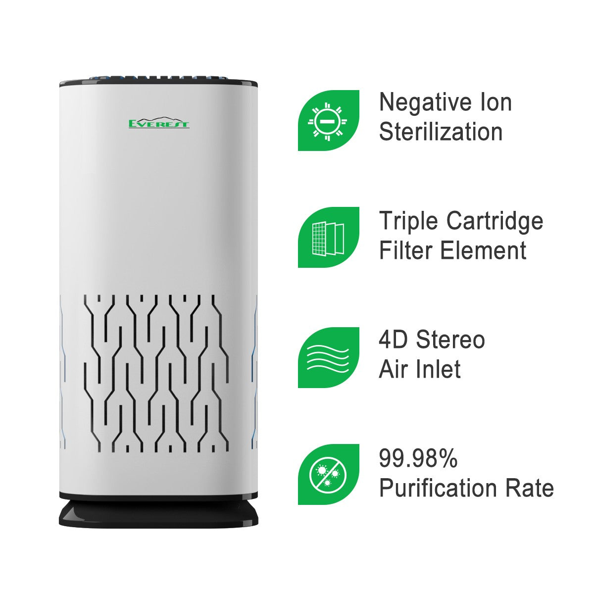 Everest Portable Air Purifier - ETAP100P